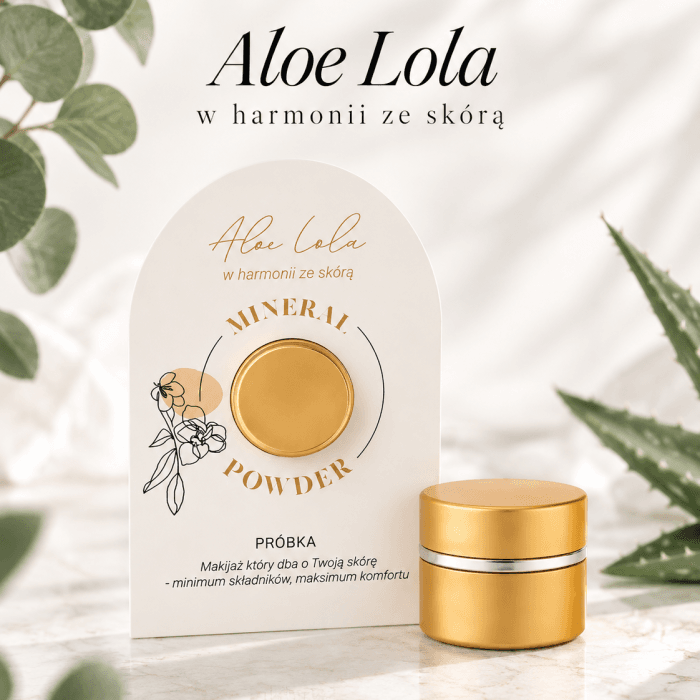 Próbka pudru mineralnego z aloesem 2 g – Aloe Lola | 4 odcienie