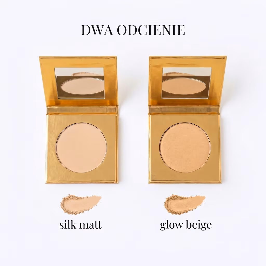 Dwa odcienie pudru prasowanego Aloe Lola